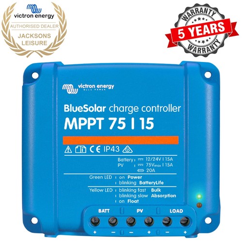 VICTRON ENERGY BLUE SOLAR MPPT 75V 15 AMP LEISURE BATTERY CHARGE CONTROLLER - Picture 4 of 5
