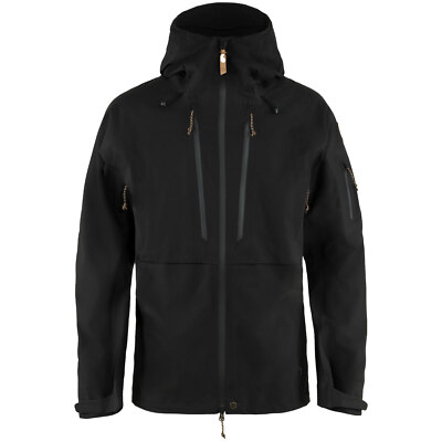 Fjällräven Keb Eco-Shell Jacket Herren-Wanderjacke Outdoor Regenjacke Schwarz