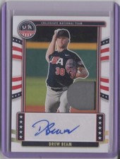 2024 Stars and Stripes Collegiate National Team Signatures Material  Drew Beam