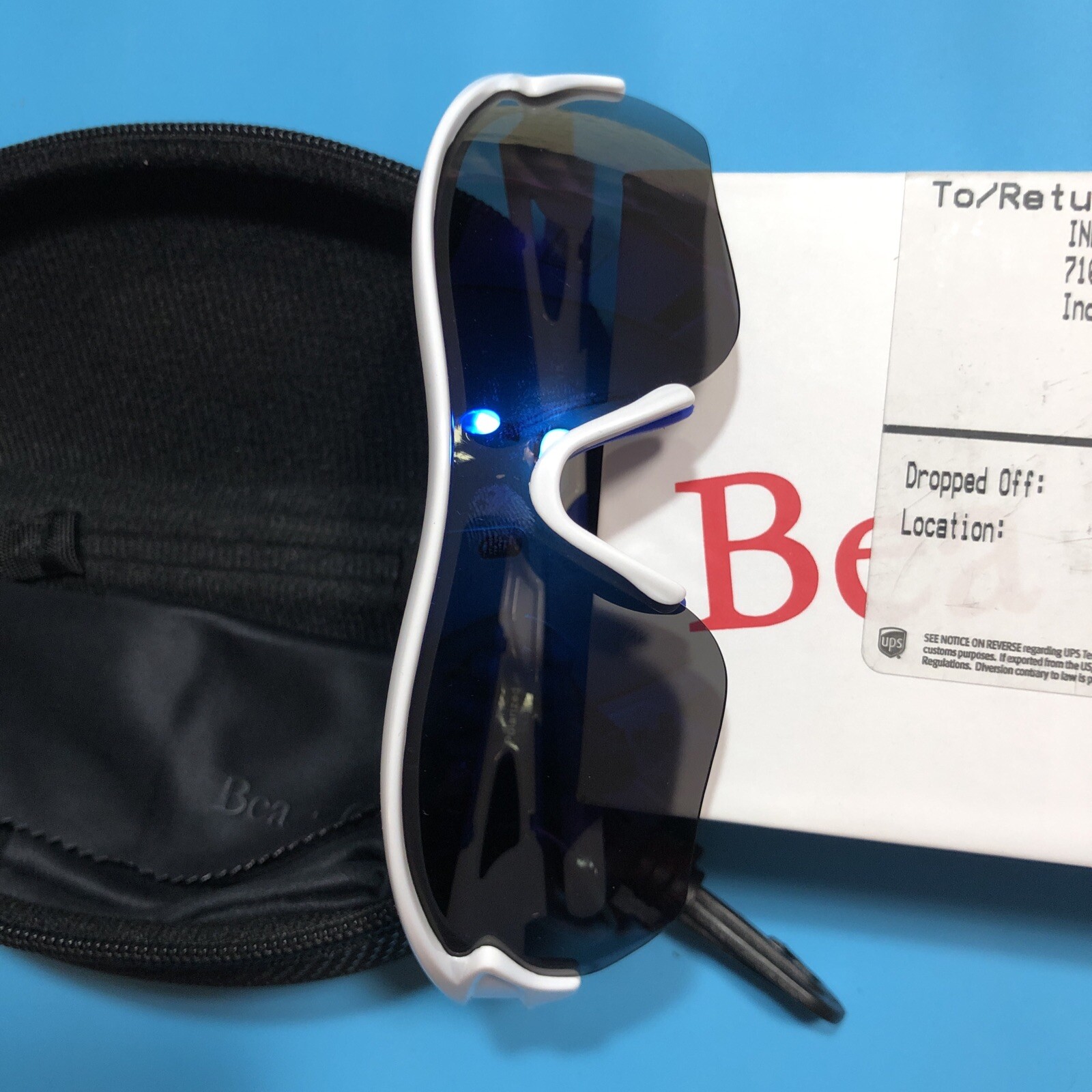 Bea Cool VK7188 Polarized Sunglasses With Soft Hard Case Lens Cloth