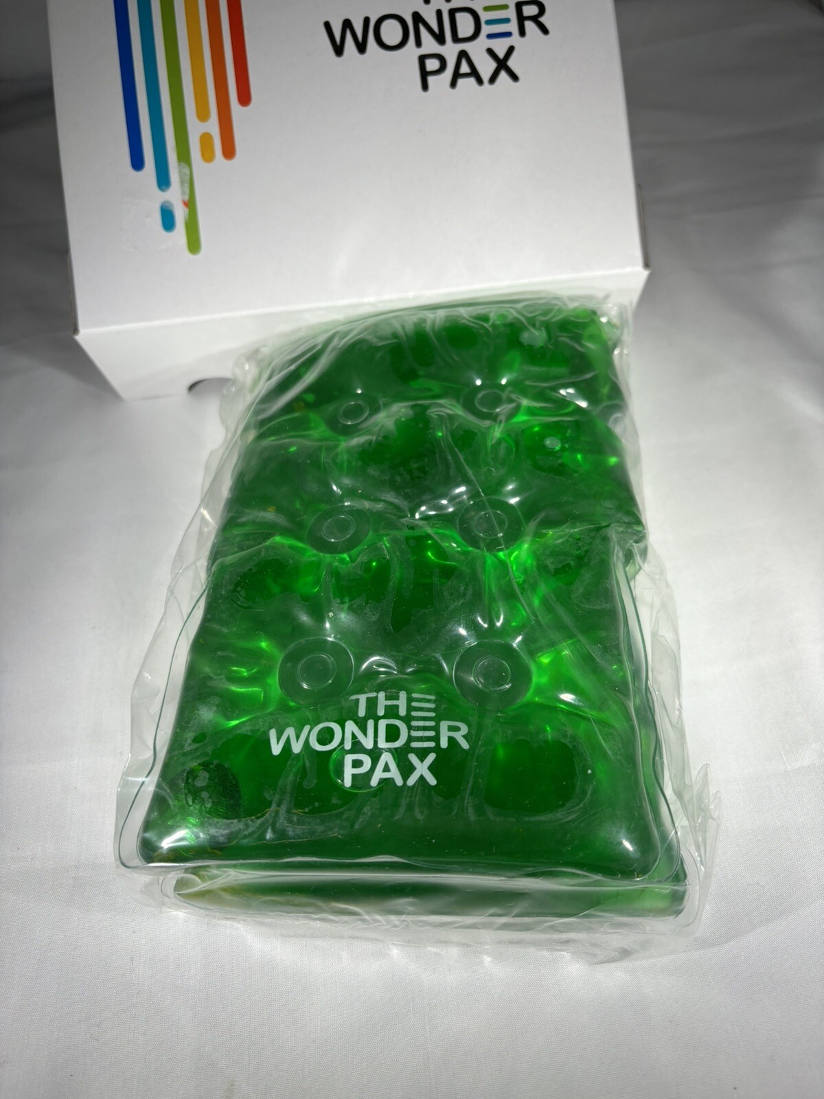 The Wonder Pax Neck & Shoulder Reusable Cool Warm Compress Gel Green Open Box