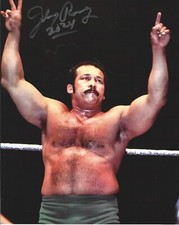 M3918  Unpredictable Johnny Rodz  Autographed  Wrestling Photo w/COA