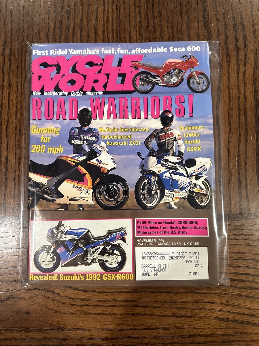 ポスター YoU Cycle World Magazine February 2006 Kawasaki ZX-10R & Peter