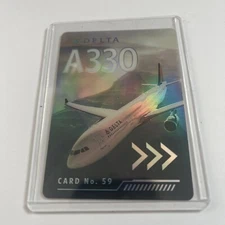 Delta Pilot Trading Card A330-300 Collectible Airbus Delta Air Lines No.59 New