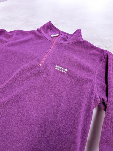 Regatta Womens Sweethart 1/4 Zip Fleece Size 12 Purple Pink - Picture 2 of 7