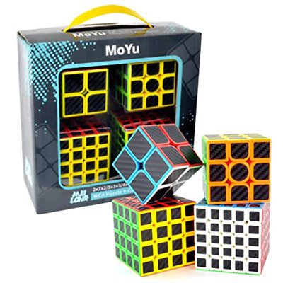 2x2 3x3 4x4 5x5 Puzzle Spielzeug Twist Cube Moyu Qiyi 4-teilig aufkleberlose Geschwindigkeit