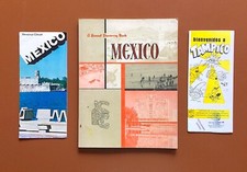 Livre de voyage vintage Mexique, brochures de visite / années 1950, 1960’s, 1970’s