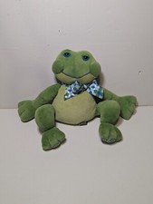 First  Main Plush Stuffed Animal Frog Thad Polz 11" Chime Rattle 5274 B15