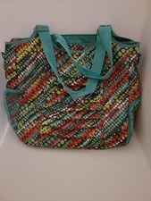 Thirty One All Pro Tote in Black Crosspop New