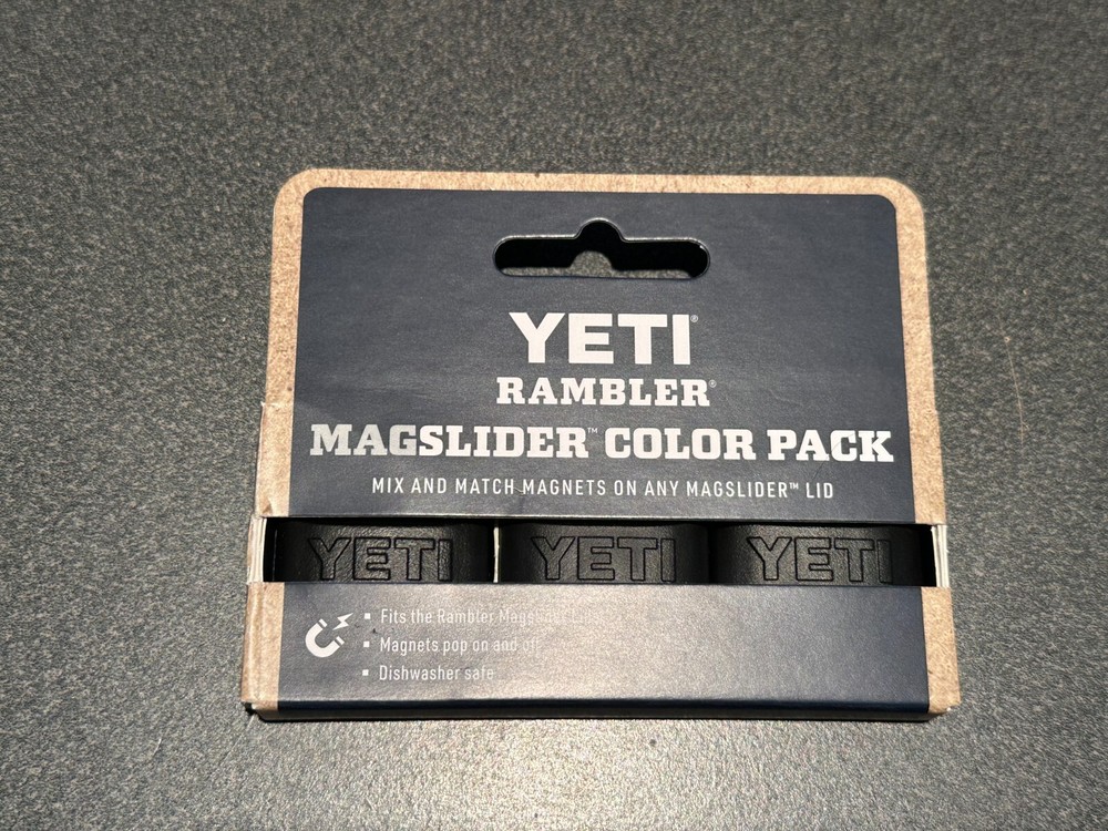 YETI MAGSLIDER Magnet 3 PACK: BLACK - Never Used - BLACK YETI MAGSLIDERS
