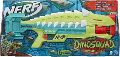 Nerf DinoSquad Armorstrike Blaster Ankylosaurus Design + 16 Elite Dartpfeil NEU