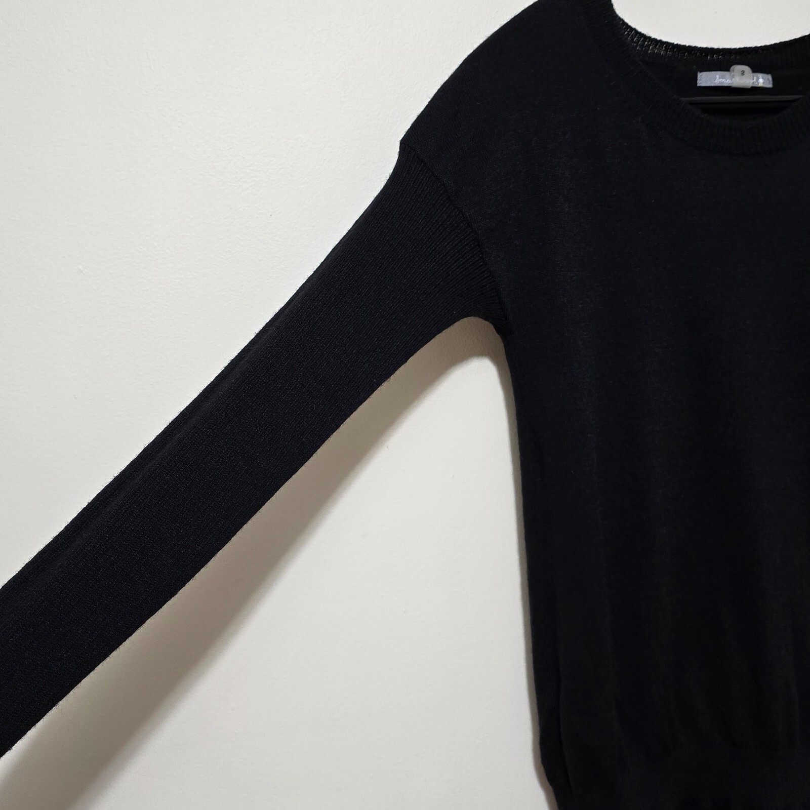 SmartWool Women S Black Knit Long Sleeve Elastic Waist Tabaretta Sweater Dress