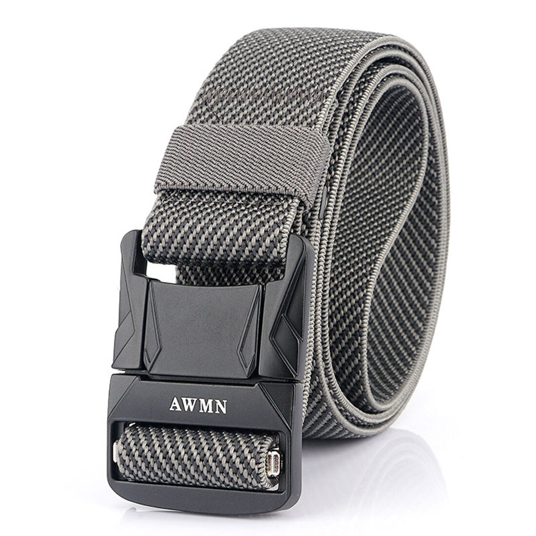 1.5inch Mens Stretch  Belts Quick Release Metal Buckle Elastic