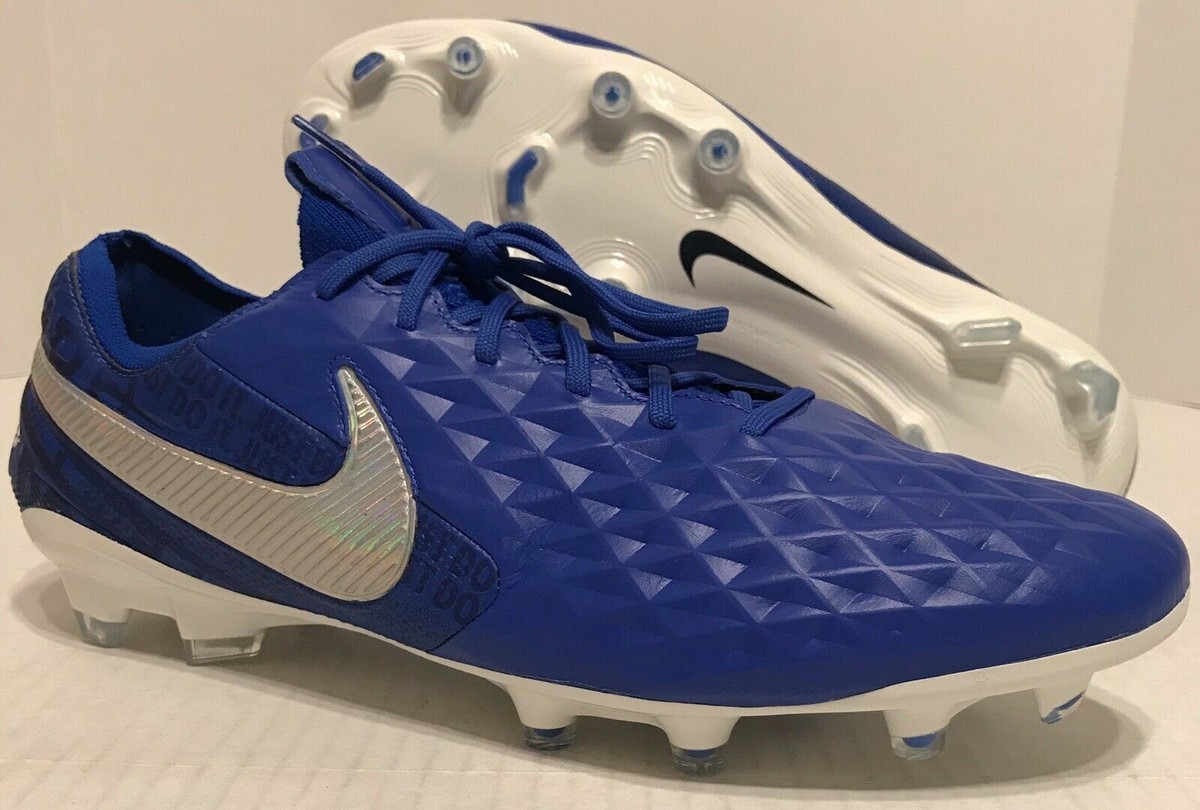 Nike Tiempo Legend 8 Elite Fg ACC Soccer Cleats Men Blue/White