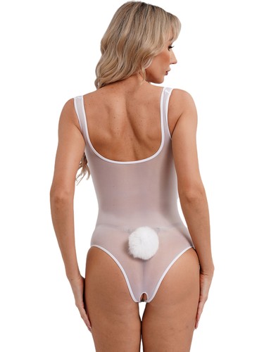 Womens Swimwear Pool Swimsuits Sexy Beachwear Sheer Bodysuit Backless Lingerie - Picture 60 of 87