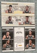 2019-20 Panini Contenders Team Quads Derrick White Aldridge Derozan SA Spurs