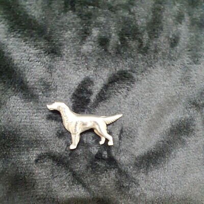 Silber Hunde Brouch Pin echt aus 15mg echt 925 Silber