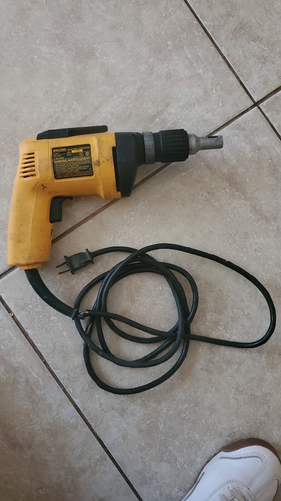 DeWalt Model DW250 5.0 Amp High Speed Drywall Screwdriver/Screw gun (B)