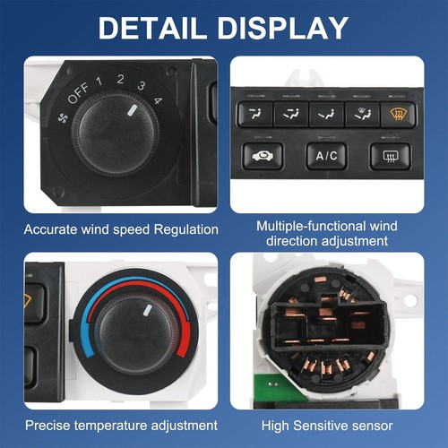 For 98-2000 Honda Accord Climate Temp Control Unit Heater AC 79600-S84-A01ZA - Picture 6 of 19