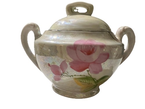 Vintage Hand Painted Floral Coffee Set Made in Japan - Picture 7 of 13