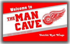 Detroit Hockey Team Memorable Flag 90x150cm 3x5ft Wings Man Cave Best Red Banner