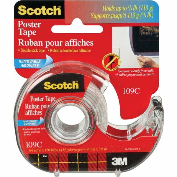 (12)-3M Scotch 3/4 In. W. x 150 In. L. Clear Removable Double-Sided Mounting