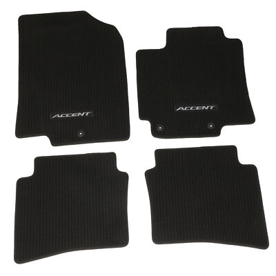 #ad #ad OEM NEW Hyundai 2013 2017 Accent Carpeted Non Slip Floor Mats 1RF14 AC100 RY $30.28