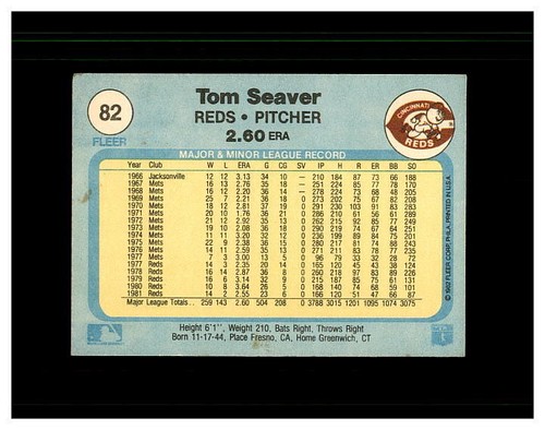 TOM SEAVER YOU PICK SEE SCANS OF EVERY CARD ALL TOM SEAVER CARDS ODD BALL METS - Bild 21 von 183