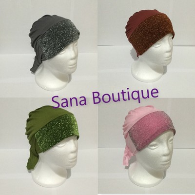 Under Scarf Hijab Shimmer Bonnet Cap 