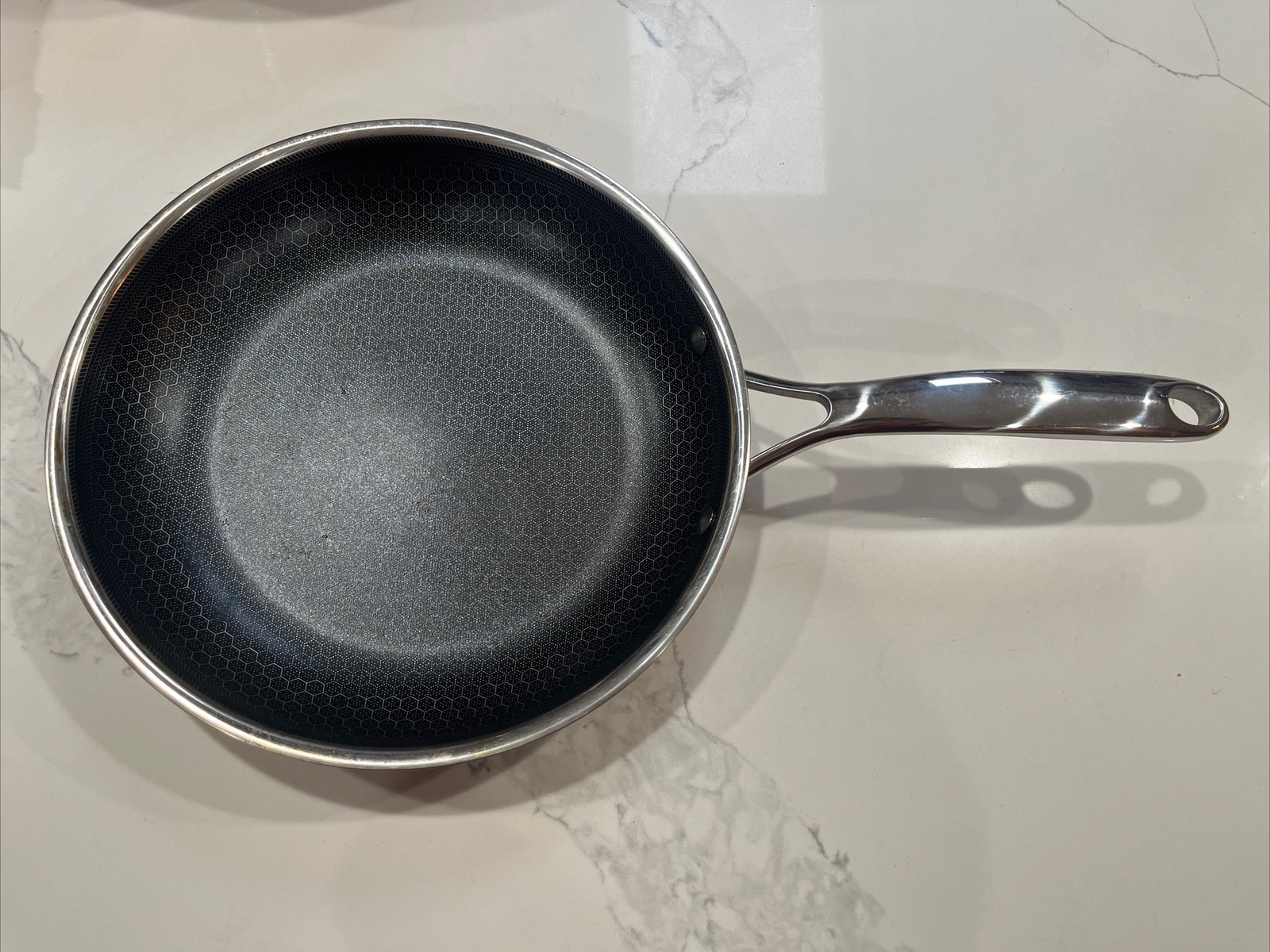 Hexclad Hybrid NonStick Stainless Steel Cookware Frying Pan 10" eBay