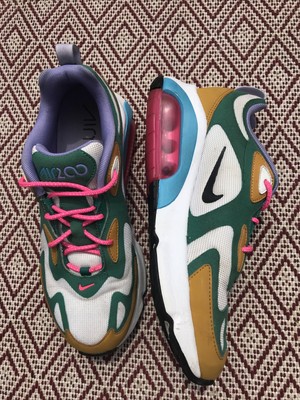 women's air max 200 mystic green white gold suede