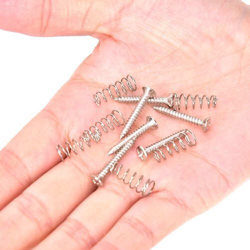 6pcs Electric Guitar Single Coil Pickup Mount Height Screw with Spring ScATAU - Bild 12 von 15