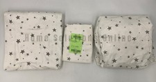 Pottery Barn Kids Shining Star Glow-Dark Percale Sheet Set Gray Twin S4268 PS