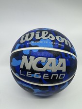 Wilson NCAA Legend Size 7 Basketball Blue Camo Indoor Outdoor 29.5 Inch