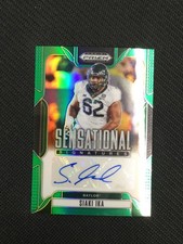 2025 Prizm Draft Picks #SS-SKI Siaki Ika Sensational Signatures Green AUTO