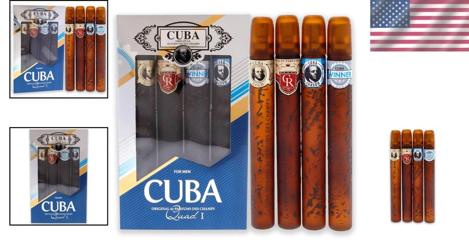 Juego de regalo de 4 piezas Quad I para hombre - Elegante aroma a lavanda, fragancia de larga duración Foto 2 de 4