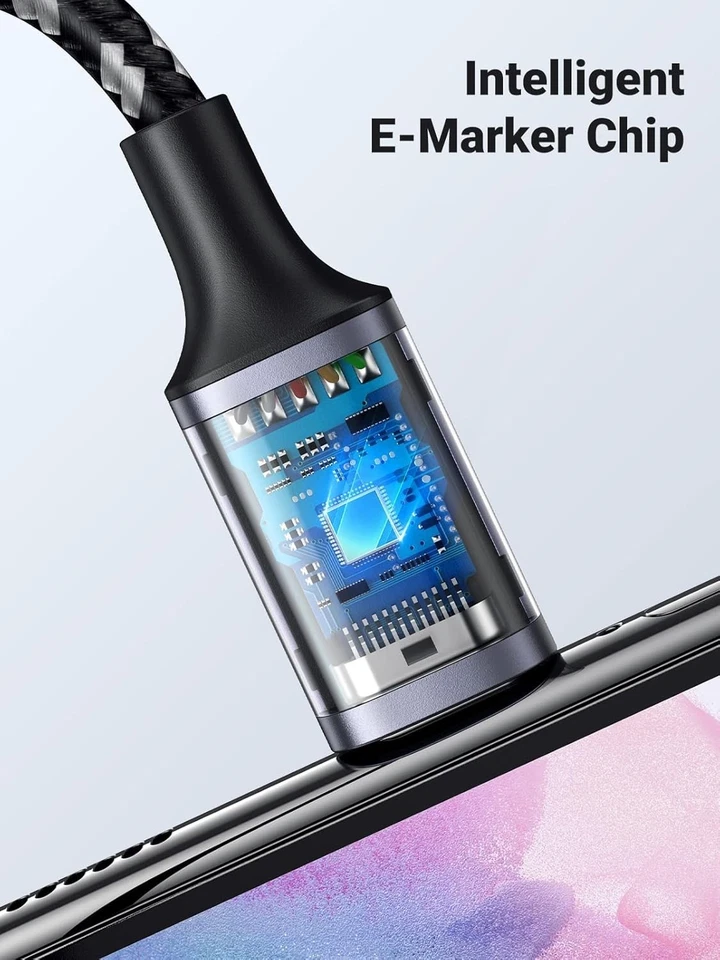 UGREEN 60W USB C to USB C 3.1 Charger Cable 5Gbps 4K@60Hz Video Display, 1 Meter - Image 3 of 4