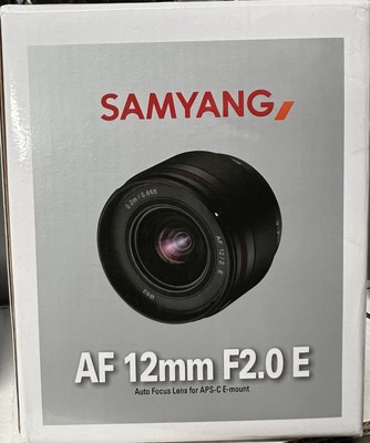 New Samyang AF 12mm f2.0 E Auto Focus Lens For APS-C E-mount SYIO12AF-E