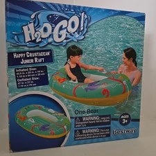 Pool Float Happy Crustacean Raft H2O Go Ages 3+ New