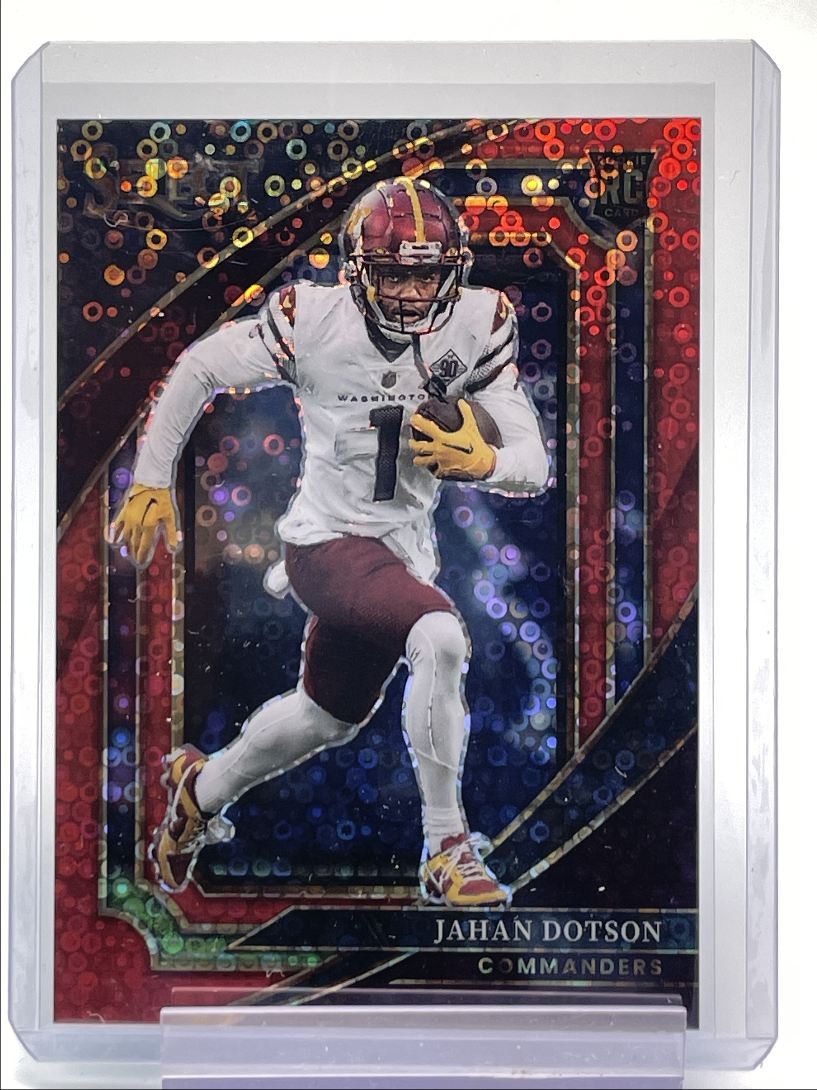 JAHAN DOTSON 2022 SELECT SUITE LEVEL ROOKIE RED DISCO PRIZM RC /49 Q0927