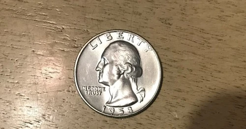 CHOICE UNC GEM BU 1958 D WASHINGTON QUARTER BRILLIANT GEM BU MS 25c SET BREAK #2