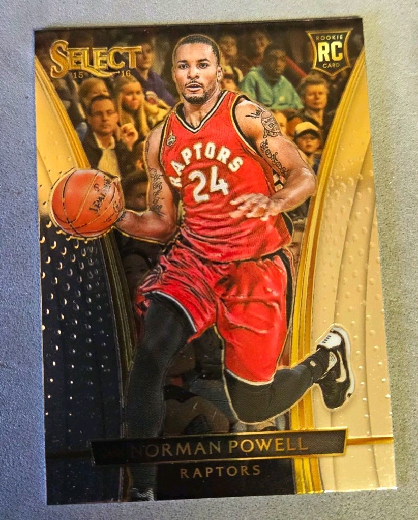 Panini 2015-16 Norman Powell Select Courtside, Prizm & Select base RC 3 card lot