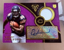 2015 Topps Triple Threads Rookie Autograph Relics Jeremy Langford Bears 40/75!