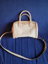 Designer Luxury Coach Handbag Signature Ivie Bennett Satchel NWT 3