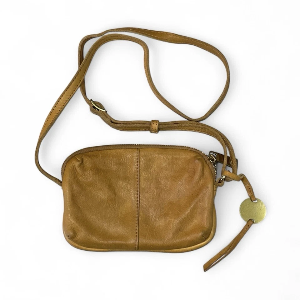 Bolso Bandolera Margot New York Pequeño Naranja Pálido Cuero Genuino Correa Ajustable Foto 2 de 4