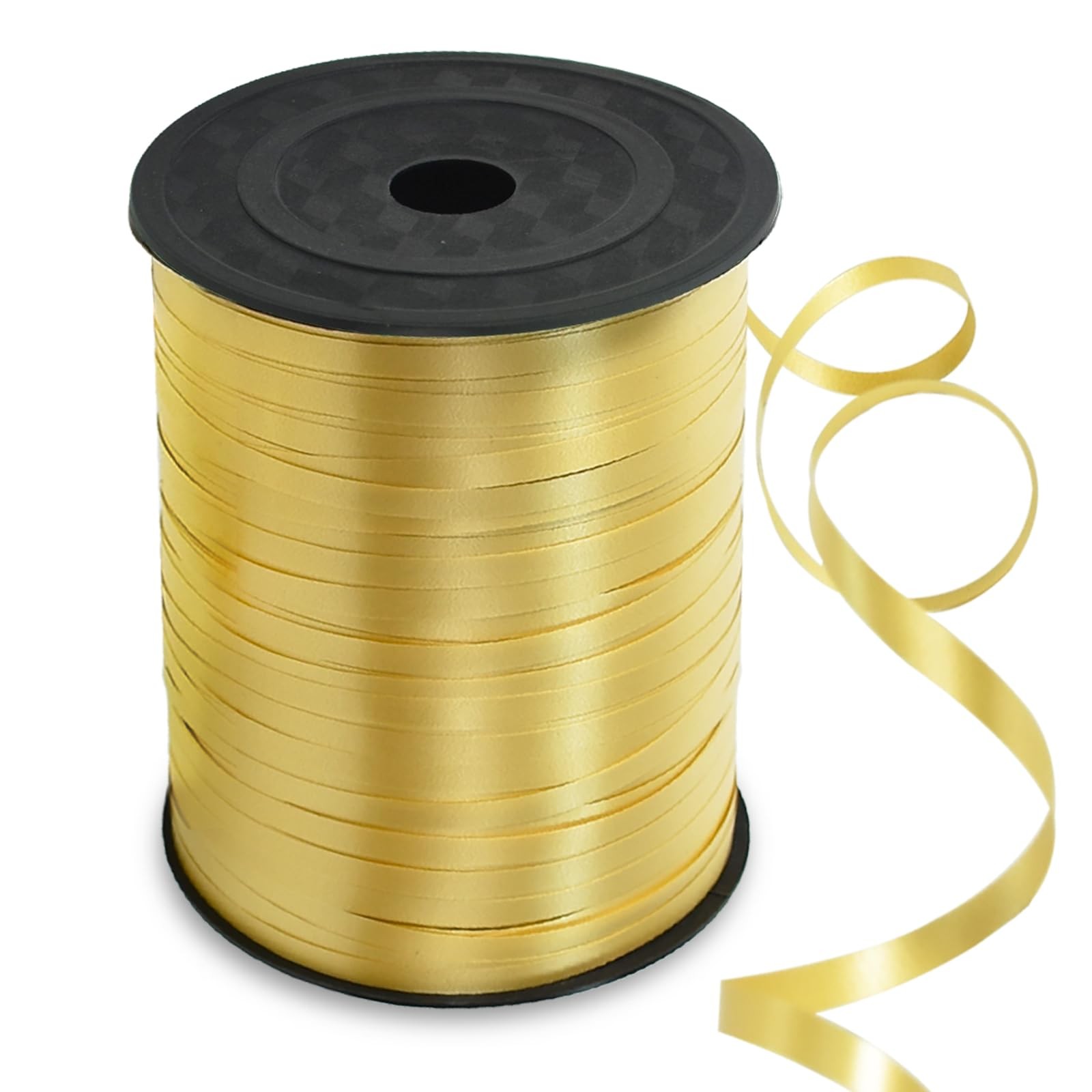 TONIFUL 500 Yards Gold Curling Ribbon-Balloon 1 Count (Pack of 1),