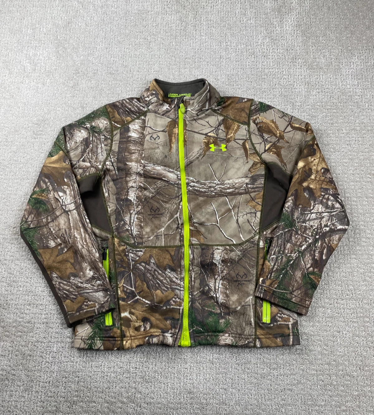 Under Armour Jacket Youth L Camouflage Scent Control Full Zip Hunting Outdoors