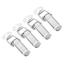 4 Pcs 0.65 Inch 304 Stainless Steel Spring Loaded Toggle Latch, Silver
