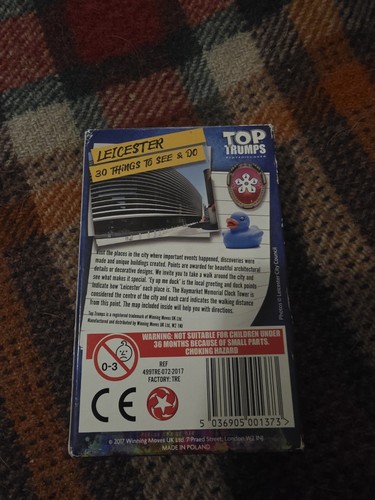 Leicester 30 Things Top Trumps New & Sealed - Picture 2 of 2