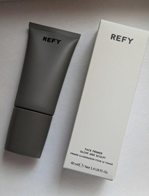 REFY Authentic Glow and Sculpt Face Serum Primer with Niacinamide,1.4 oz/40 mL